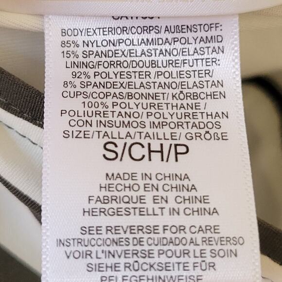 Michael Kors Ring Shirred Bandeau Tankini Top - Size Small - Picture 8 of 8